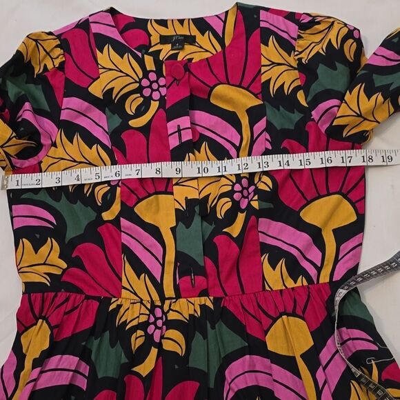 - J.Crew Ratti Tiered Popover Dress size 4 - Picture 5 of 10